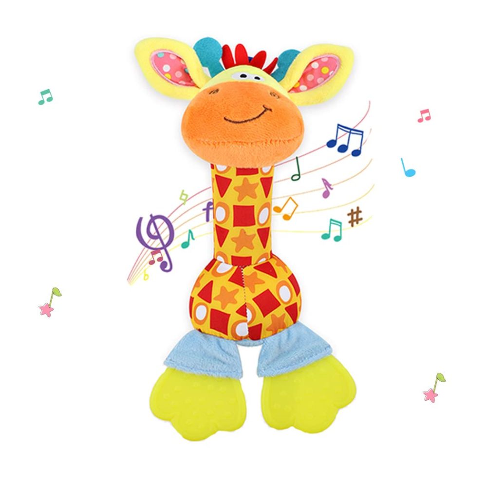 Baby Rattles Toys for 0-6-12 Months, Infant Toys for Boys and Girls 0-3-6-12 Months, Newborn Sensory Learning Toy for Shower Gifts