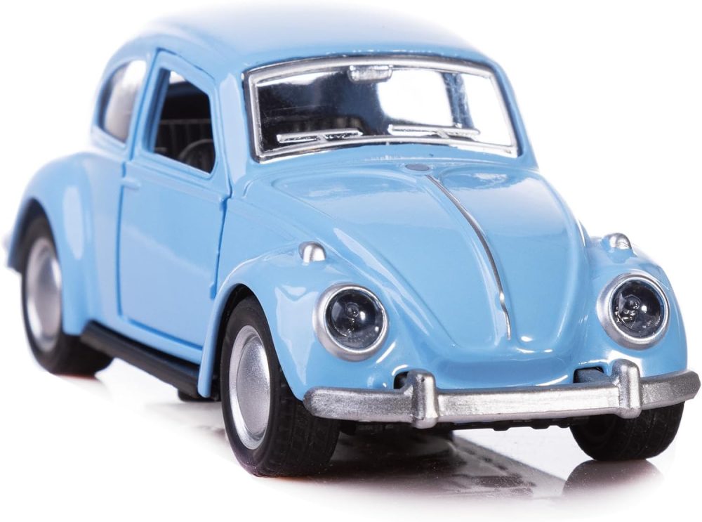 1967 Classic Beetle Bug Vintage 1/32 Scale Diecast Metal Pull Back Car Model Toy for Gift/Kids (SkyBlue)