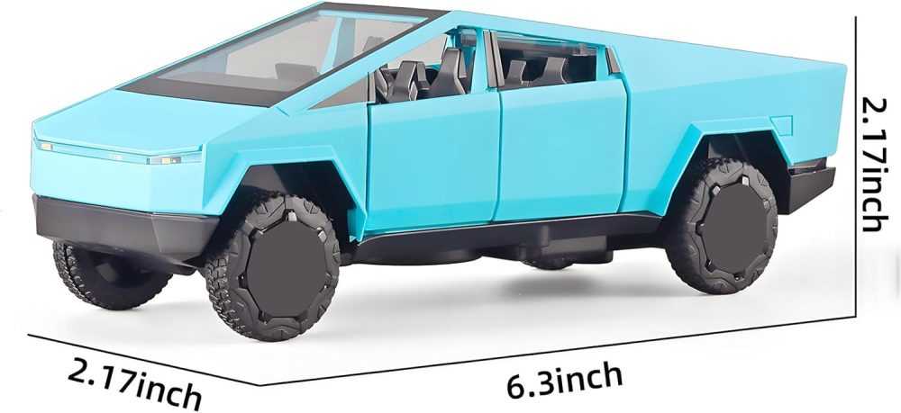 1/32 Diecast Mars Pickup Car Model,Zinc Alloy Toy Car,with Sound and Light、Pull Back,for Kids Age 3 Year and UP (Blue) - Image 2