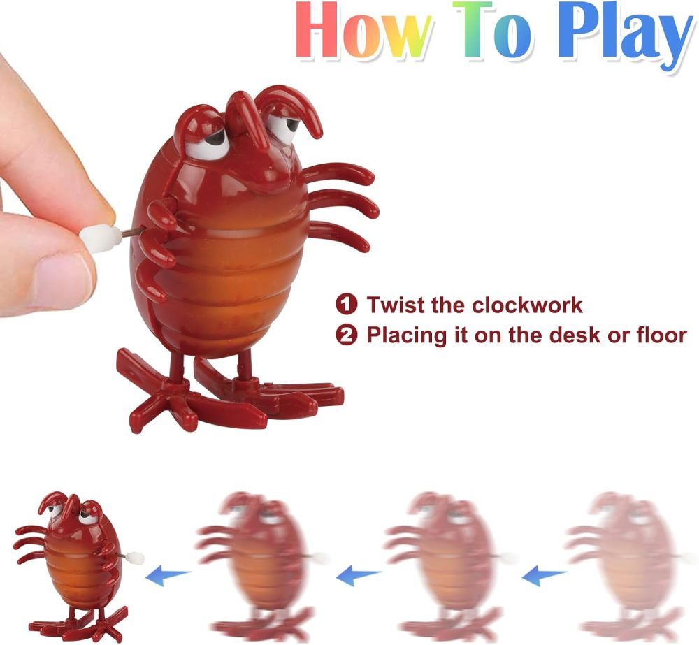 32 PCS Assorted Wind-up Toys for Kids, Bulk Windup Animals Walking Jumping Swimming Flipping Clockwork Toys for Kids Clossroom Party Favors, Birthday Gifts - Image 2