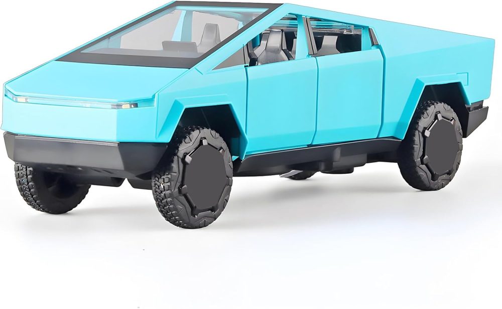 1/32 Diecast Mars Pickup Car Model,Zinc Alloy Toy Car,with Sound and Light、Pull Back,for Kids Age 3 Year and UP (Blue)