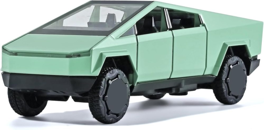 1/32 Truck for Boys Mars Pickup Toy Truck,Toy Trucks for Boys Age 4-7,Metal Diecast Trucks Model,Pull Back Truck Toys with Light and Sound,Trucks for Kids Ages 4-8(Green)